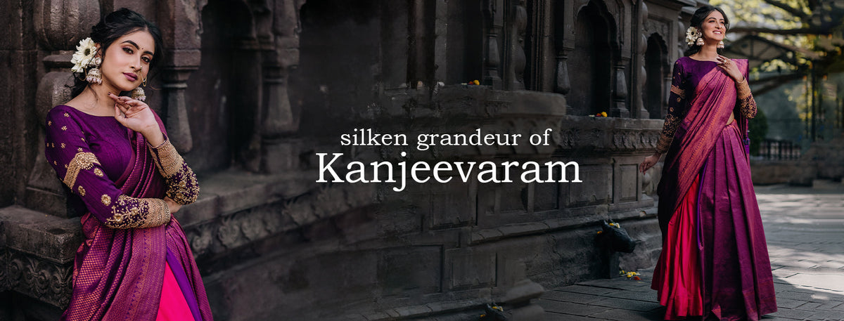 Kanjivaram Saree & Kanchipuram Saree | House of Hind