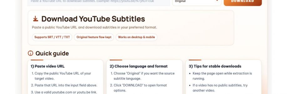 Downsub Tool Tai Sub YouTube Cover Image
